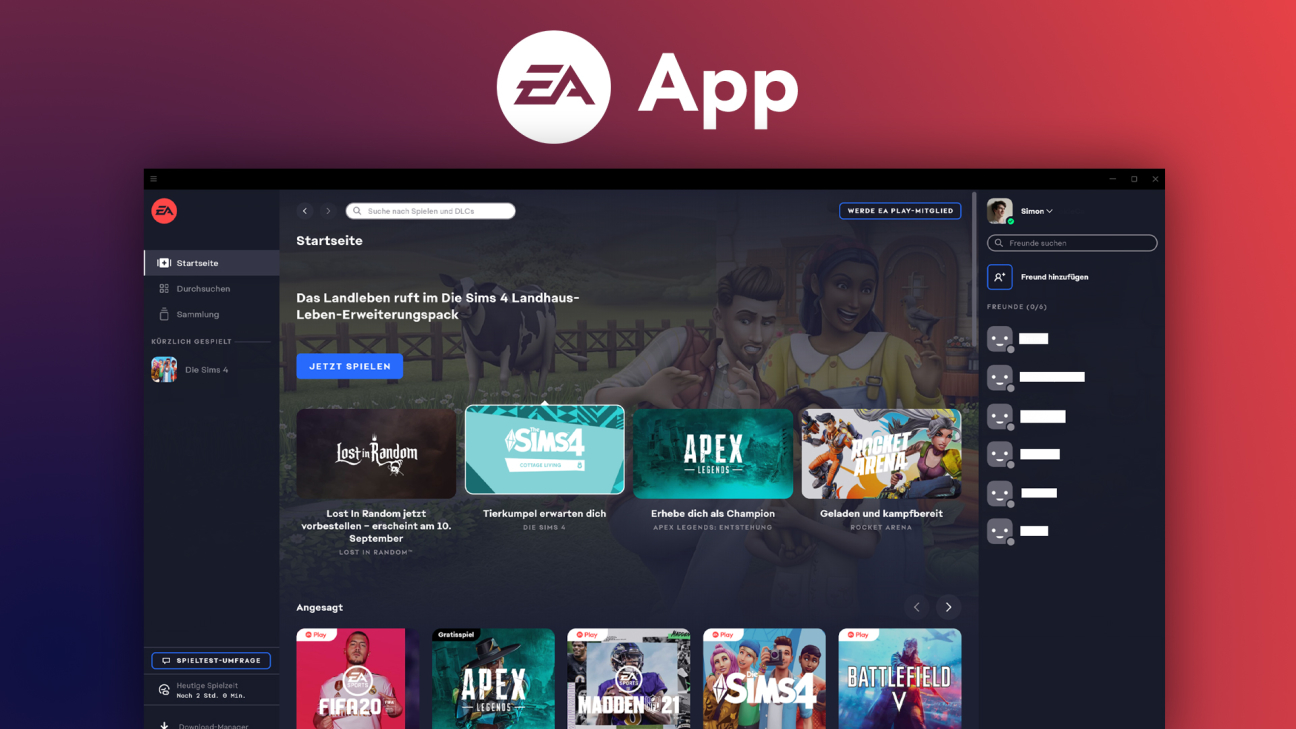 Wie funktioniert die EA App? (Tutorial): Alles was du dazu wissen musst