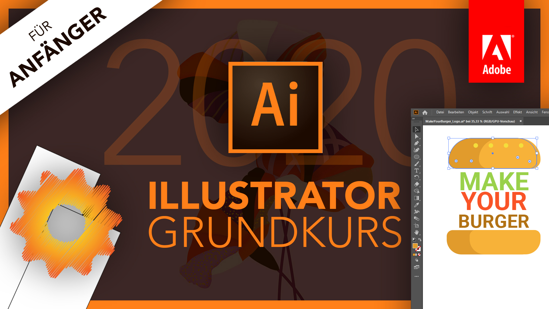 Adobe Illustrator 2020 (Grundkurs für Anfänger) Deutsch