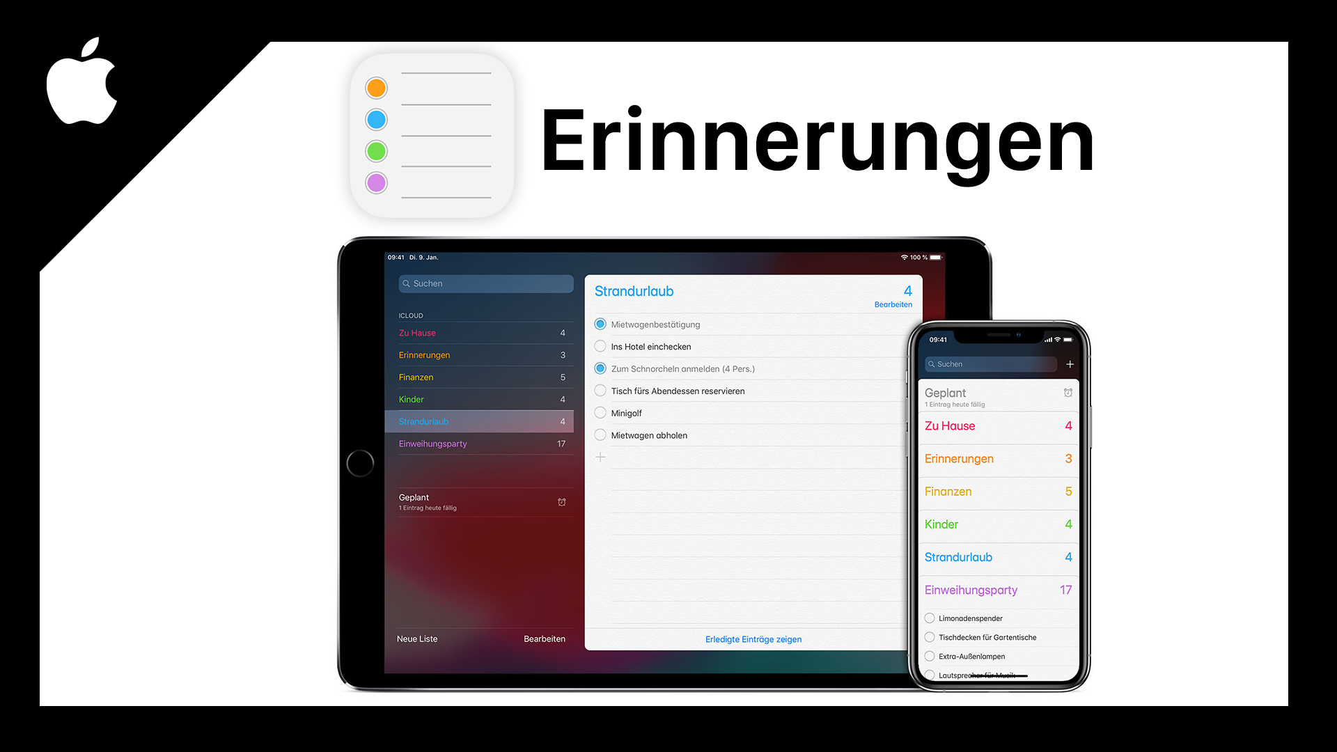 Apple Erinnerungen (Tutorial): Alles was du wissen musst