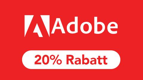 adobe 20 rabatt