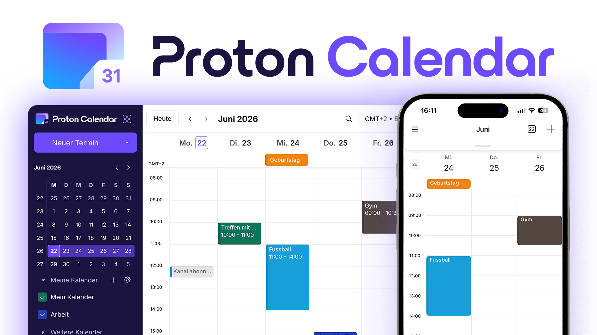 Wie funktioniert der Proton Kalender? (Tutorial): Alles was du darüber wissen musst