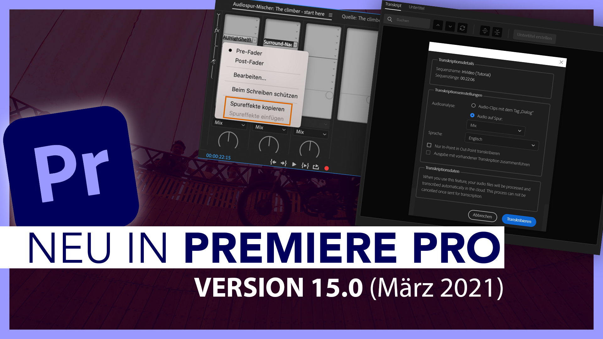 Neu in Adobe Premiere Pro V15.0 (Alle Funktionen im Überblick): Neue Untertitel-Funktionen & Co