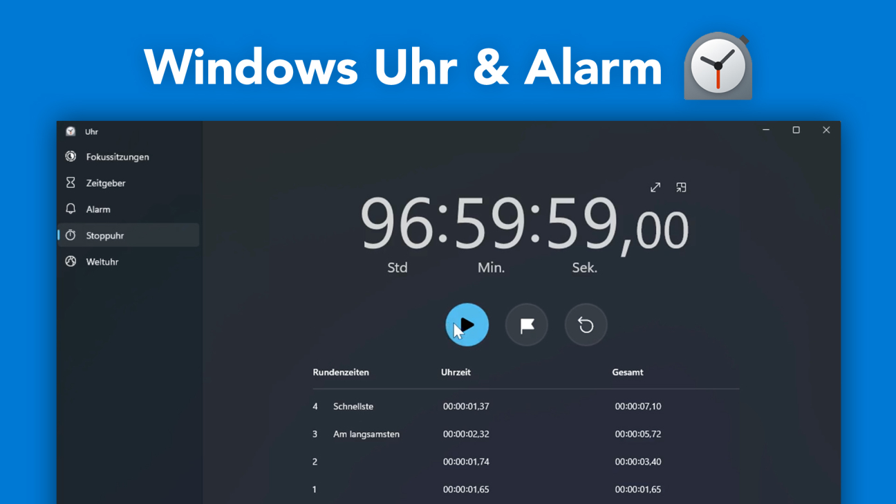 Windows Uhr & Alarm (Tutorial): Alles was du wissen musst