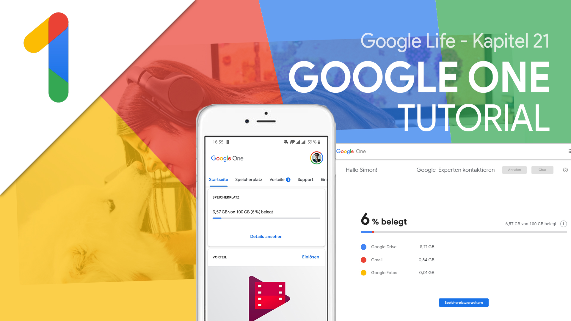 Google One (Tutorial): Mehr Speicherplatz & Support erhalten