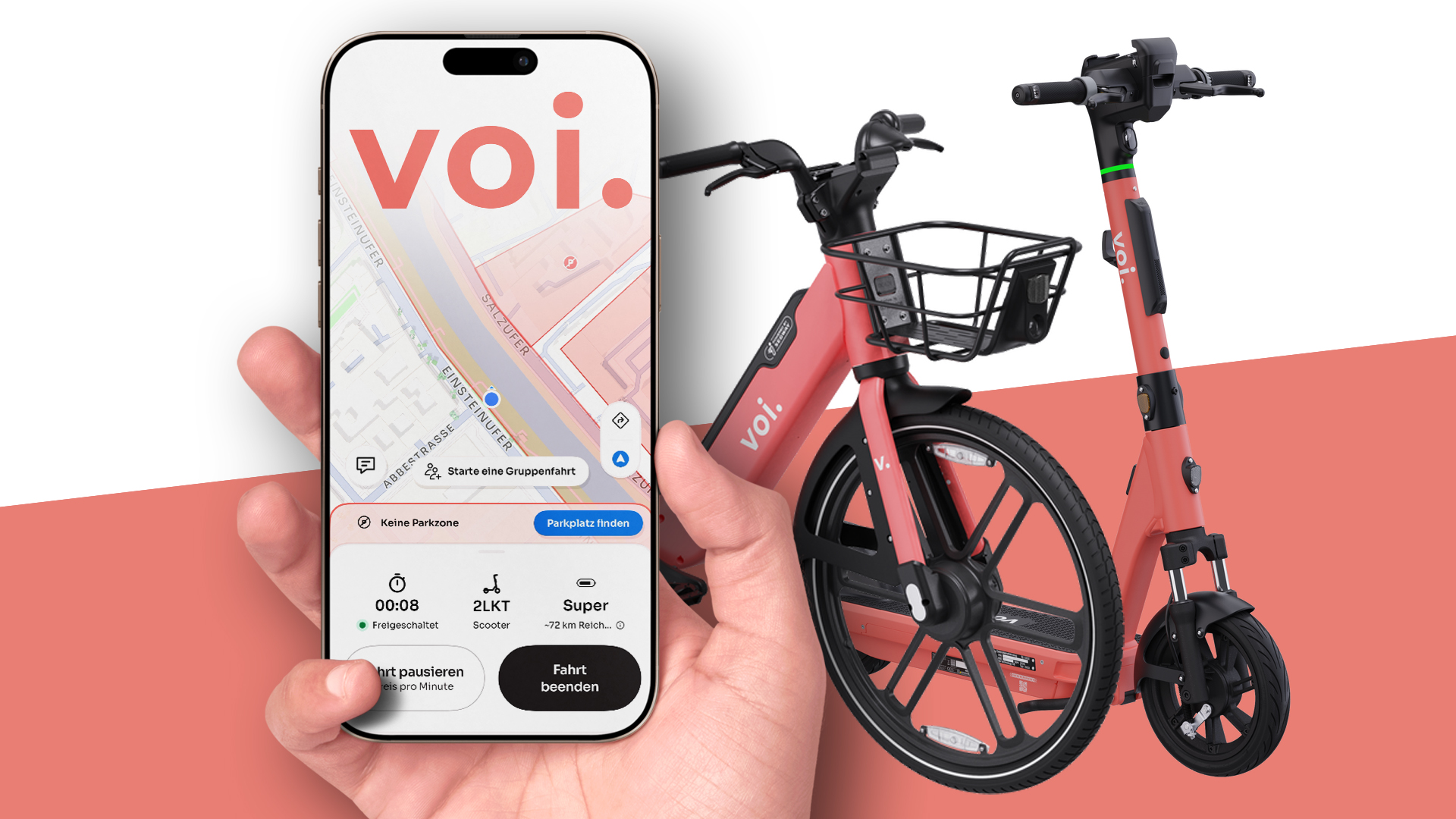 Voi (Tutorial): Alles was du über die E-Scooter & E-Bikes wissen musst