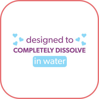In-wash scent booster from Dreft designed to completly dissolve in water