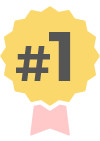 Number 1 badge