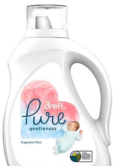  Dreft Pure Gentleness - Detergente líquido para bebé, sin  fragancia, 46 onzas líquidas, paquete de 2 : Salud y Hogar
