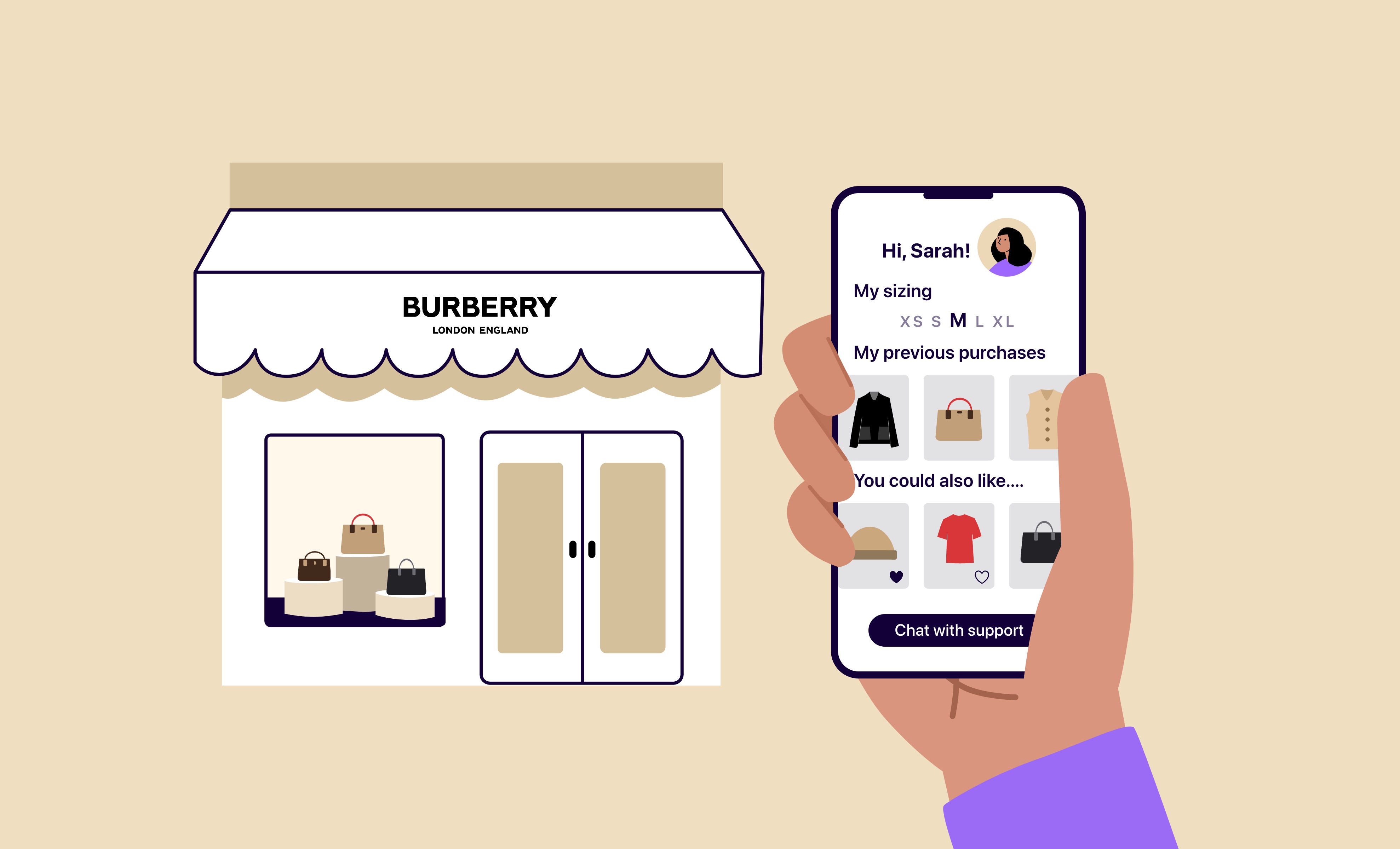 Burberry store outlet technology