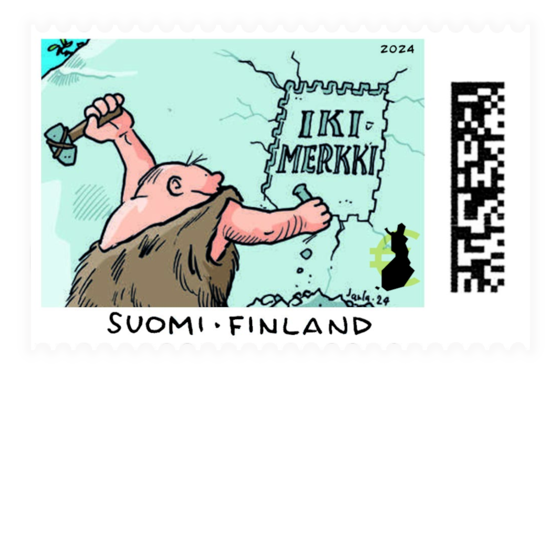 Fingerpori stamp.