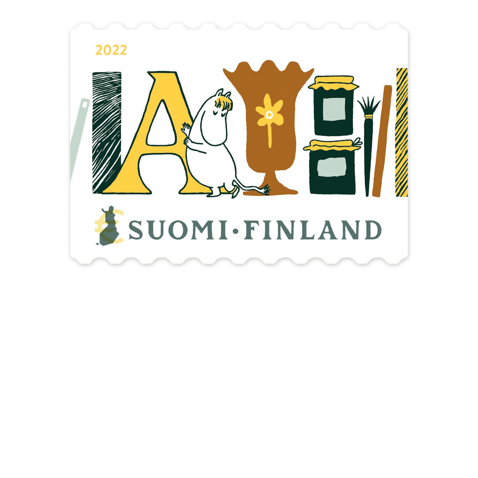 Stamp Moomin ABC