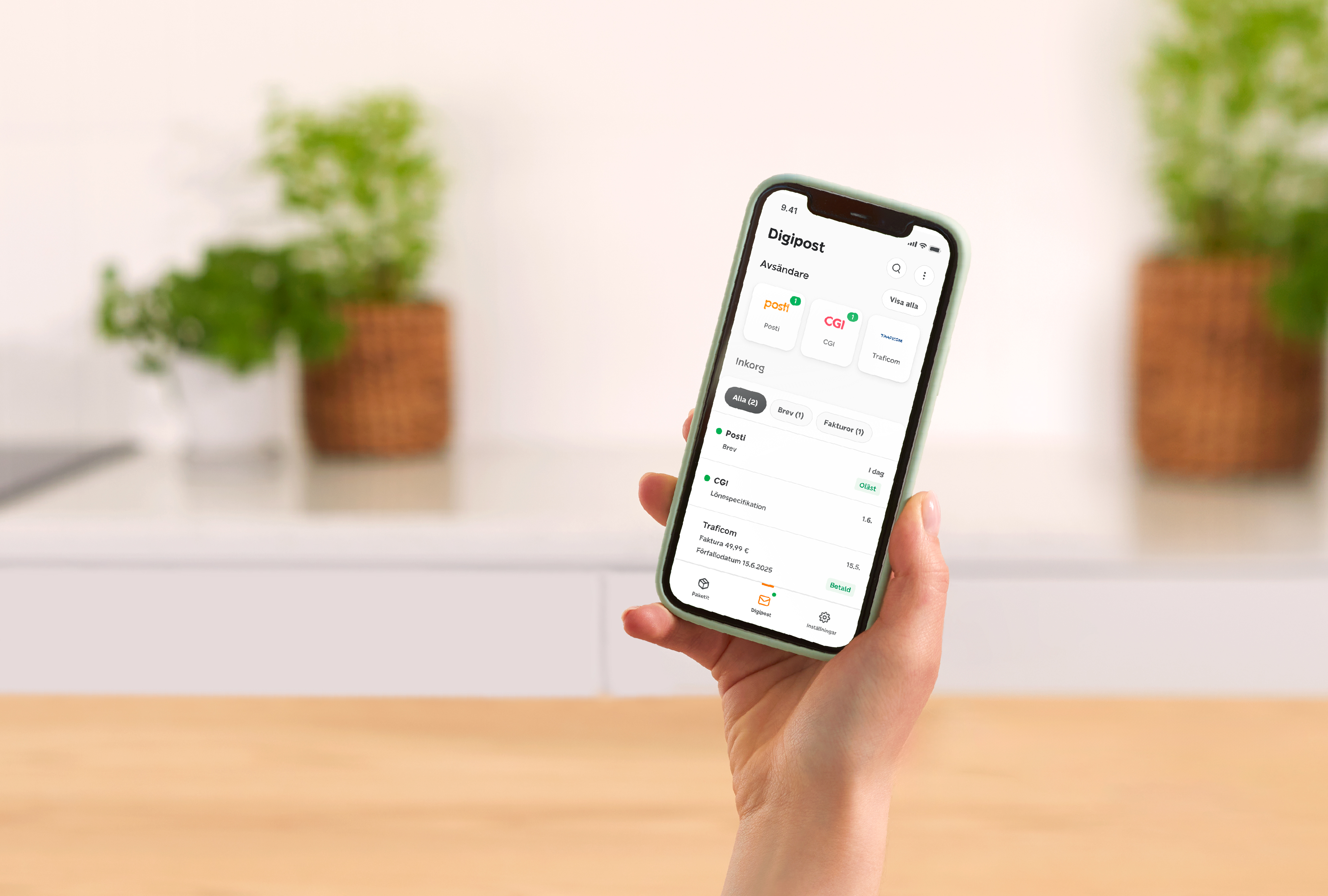 OmaPosti app – brev och fakturor