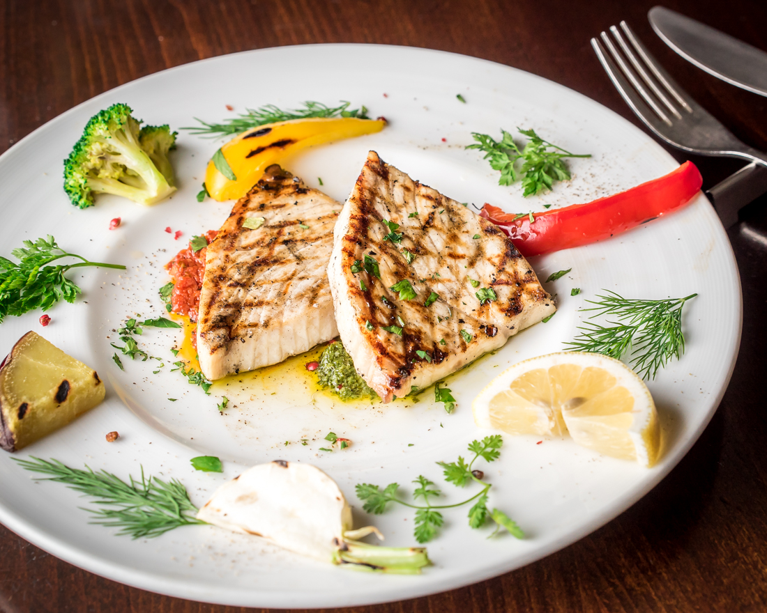 72時間熟成のメカジキのグリル Grilled swordfishfrom クッチーナ イタリアーナ アリア CUCINA ITALIANA ARIA