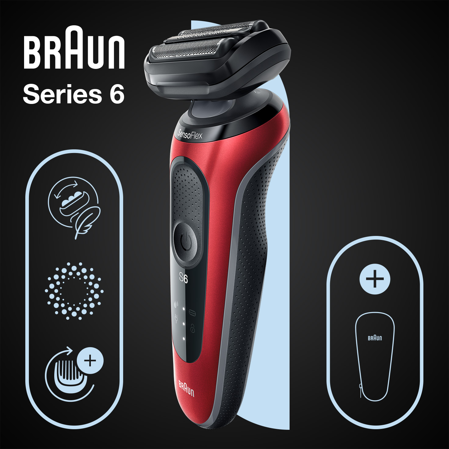 Buy Braun Series 6 Electric Shaver 61-R1000s Wet & Dry Online at Chemist  Warehouse®
