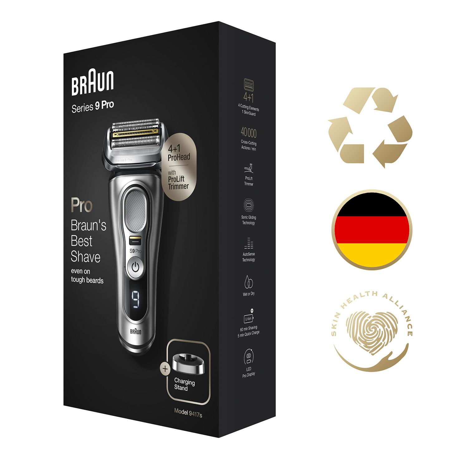 Series 9 Pro 9417s Wet & Dry shaver for men | Braun AU