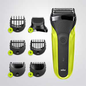 Braun Barbeador 300BT Series 3 Amarelo