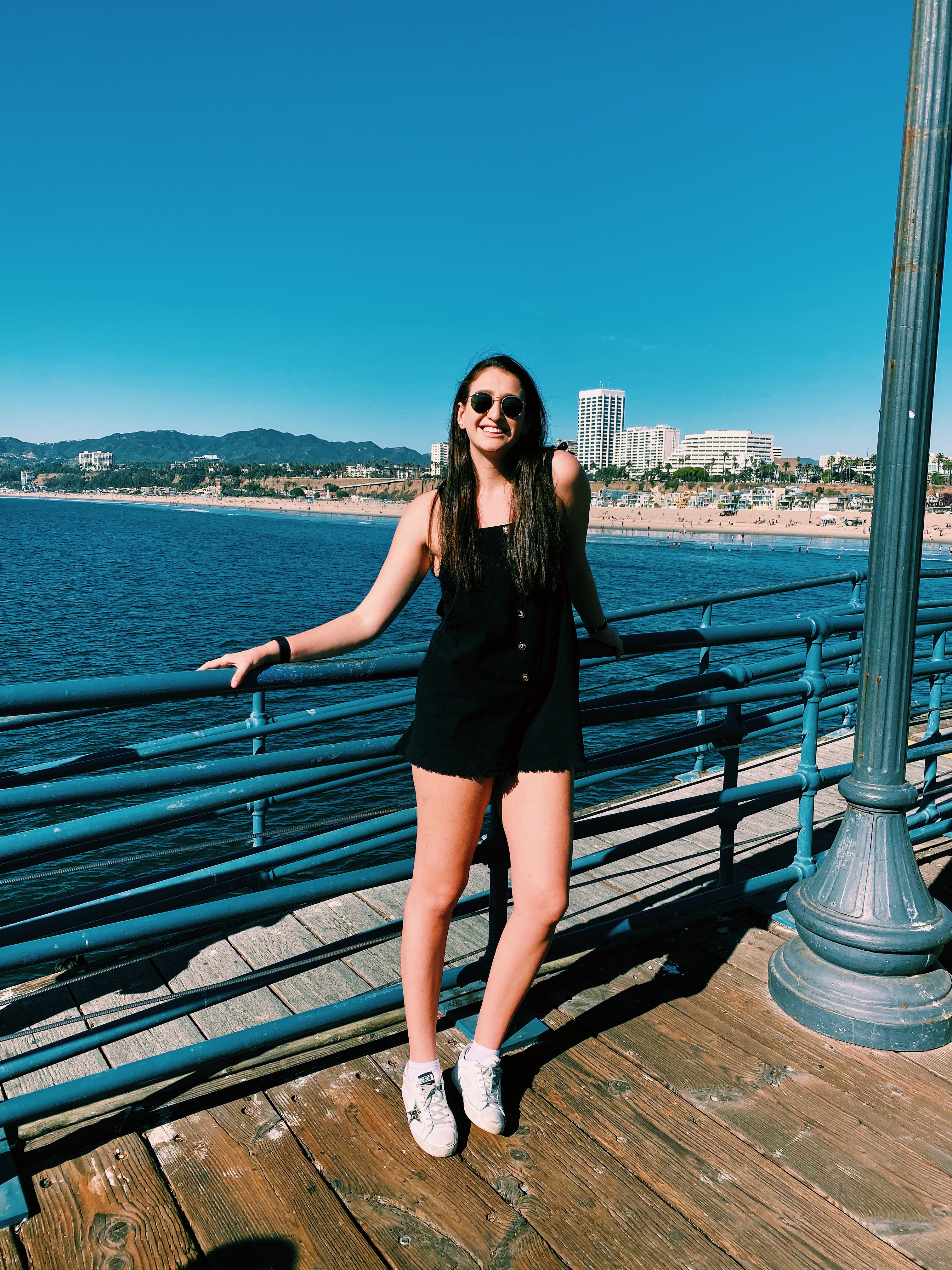 Lindsay at the Santa Monica Pier