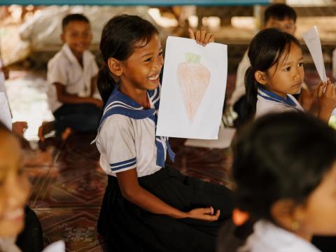 A child in Cambodia