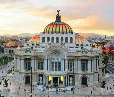 Landmark building in Mexico City