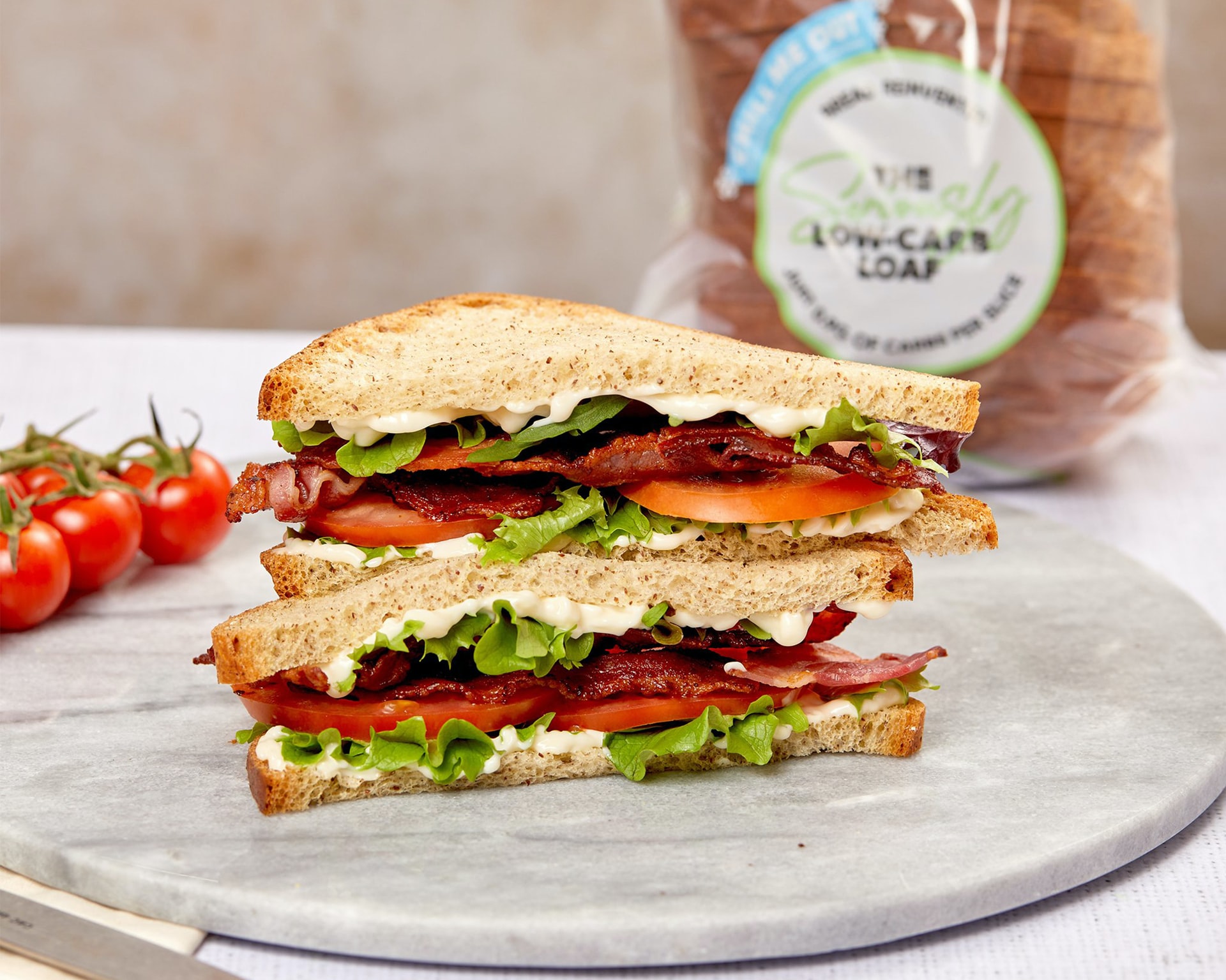 Low carb BLT sandwich