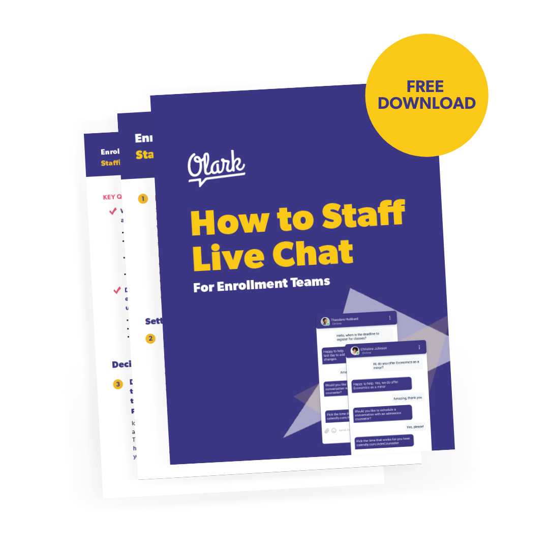 Staff Live Chat Olark eBook Graphic