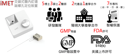 衛福部核發 iMET 許可證，創新醫材推廣啟動