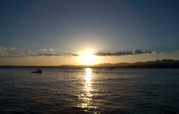 Sunset over the ocean - Egypt - Honeymoon