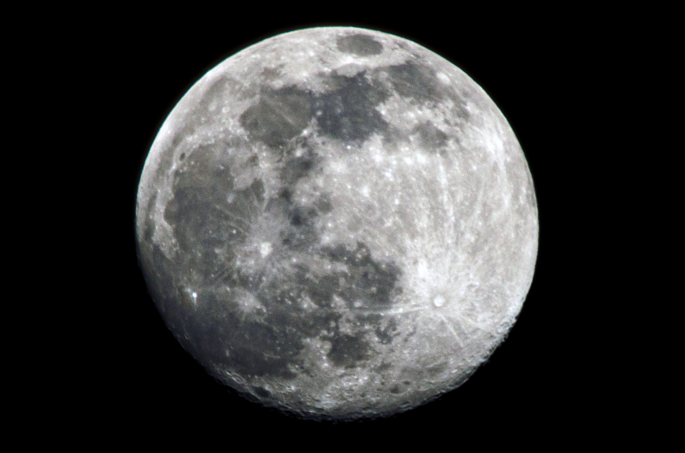 Clear moon on a clear (cold) night