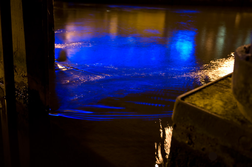 Canal Reflections at Night, Manchester