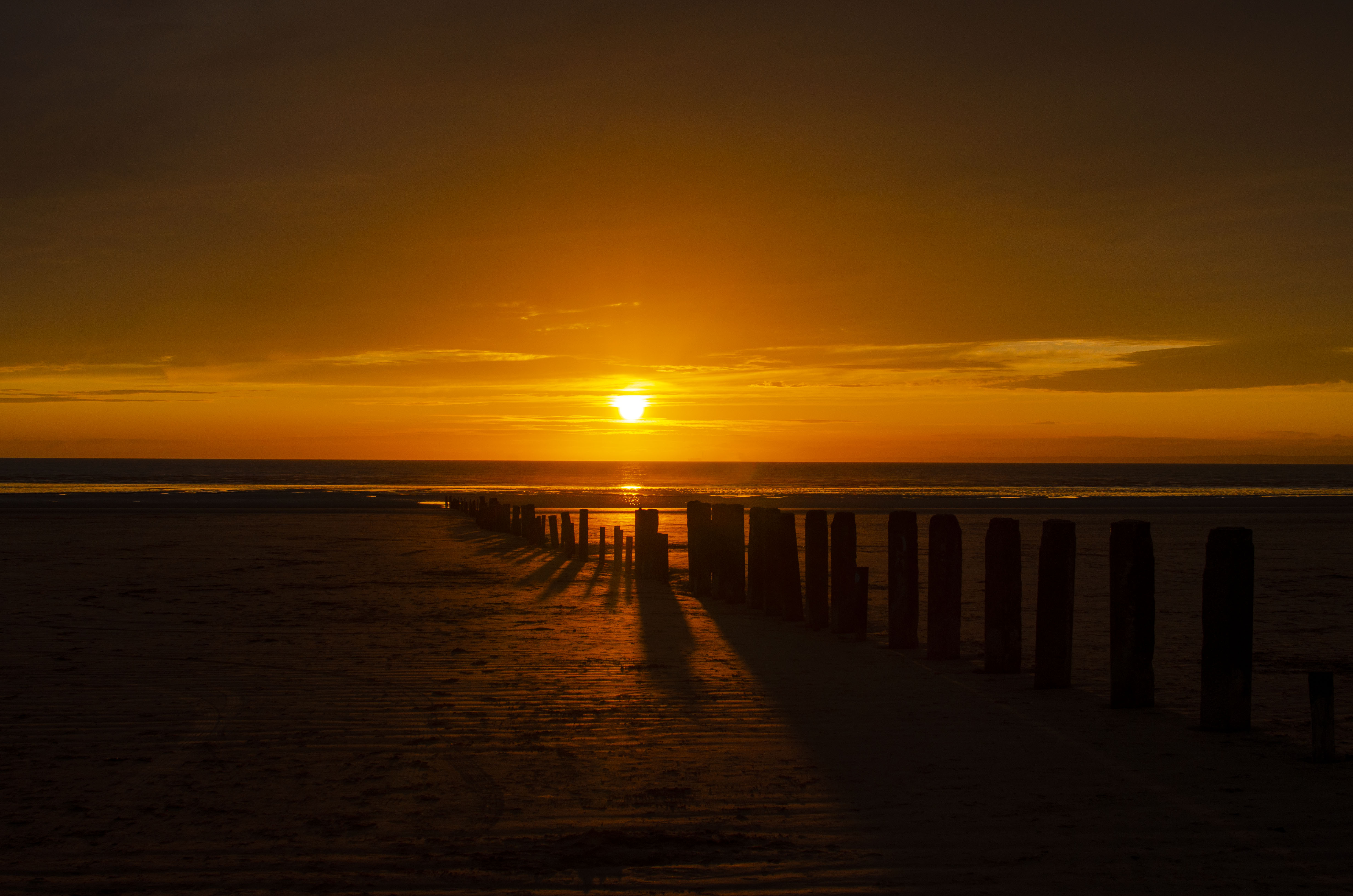 Sunset on Berrow Beach