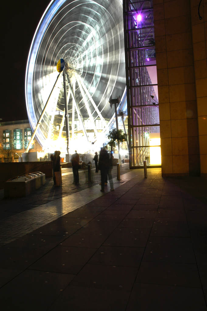 Manchester Wheel Long Exposure, Exchange Square