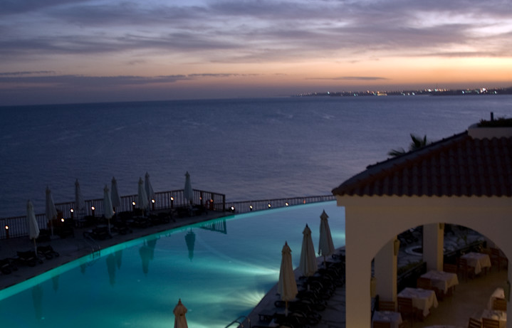 Sunset, Sea and Pool