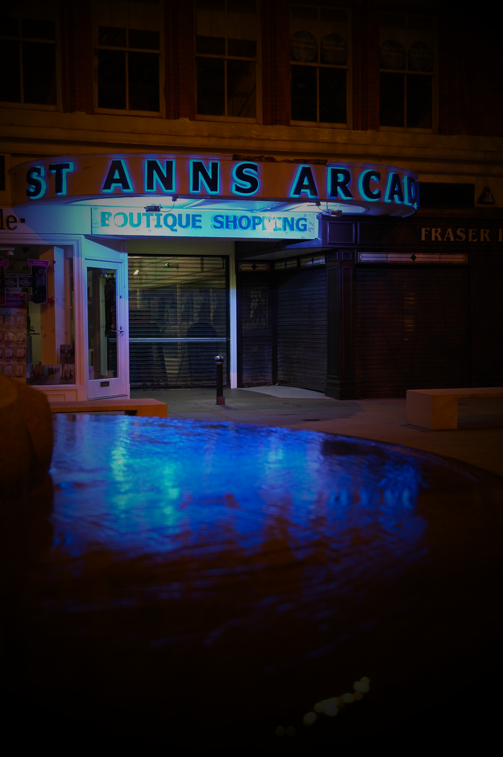 St Ann's Arcade After Hours, Manchester