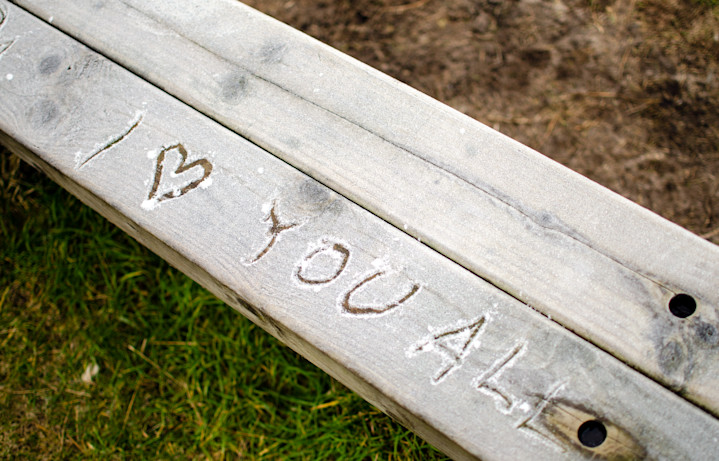 "I ♥ you all" - A message from my eldest son