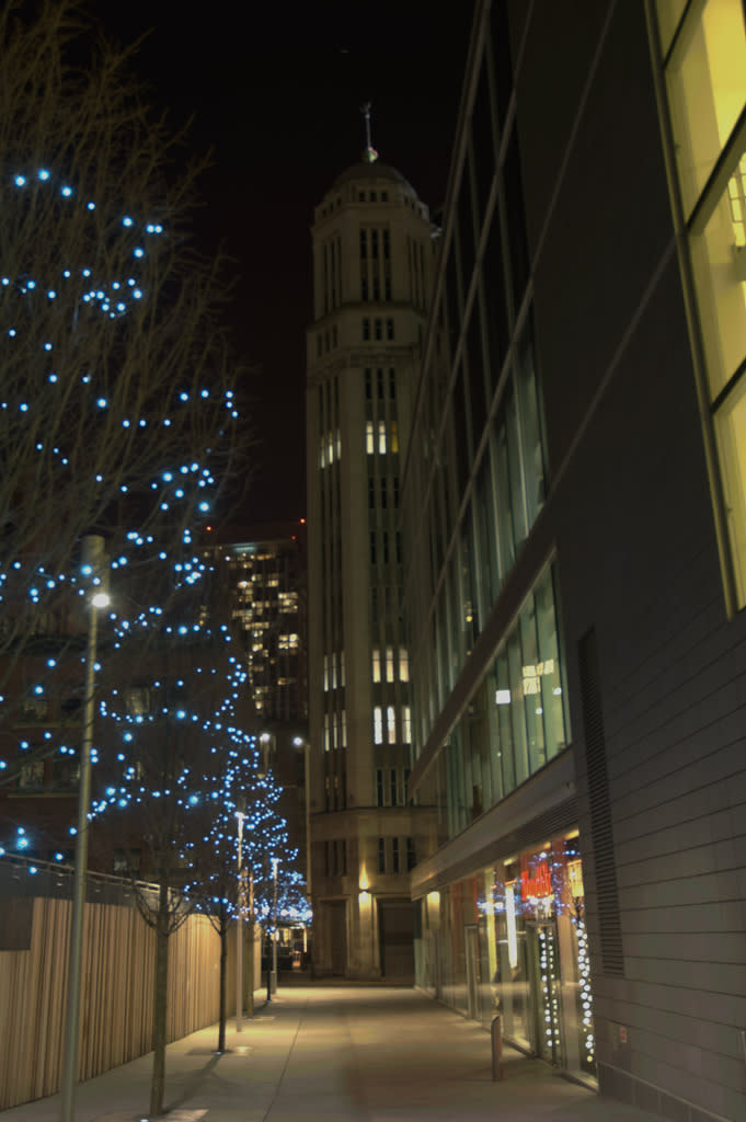 Spinningfields at Night, Manchester