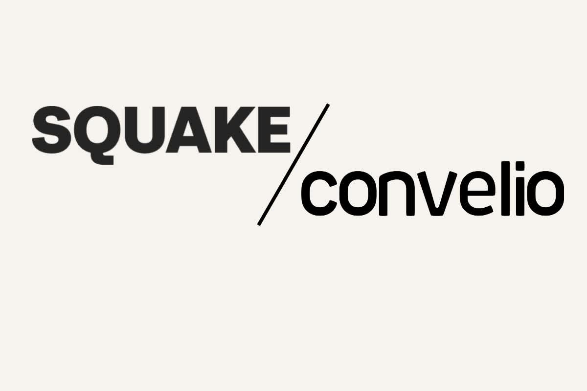 Squake logo with Convelio logo