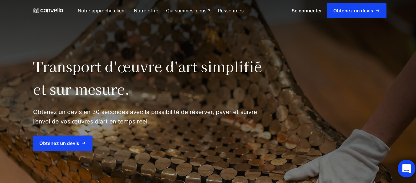 Convelio Homepage French