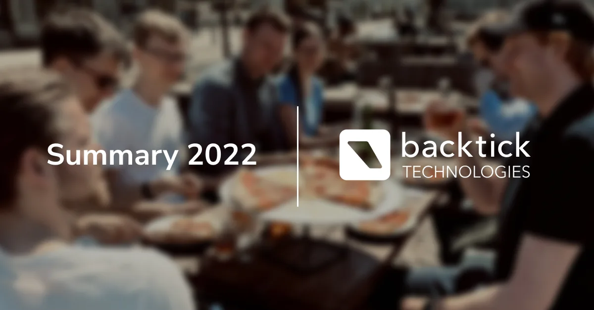 Backtic Summary 2022 - Cover