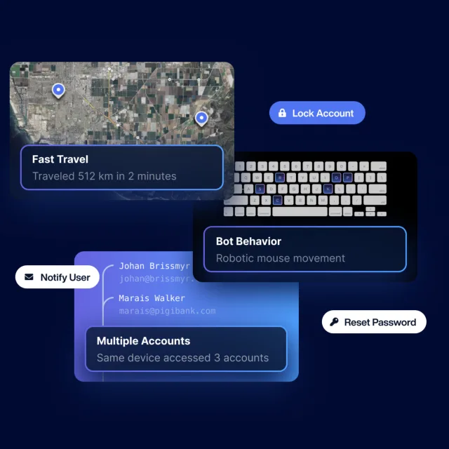 Striving towards a passwordless future, Castle determines the authenticity of your identity using AI.