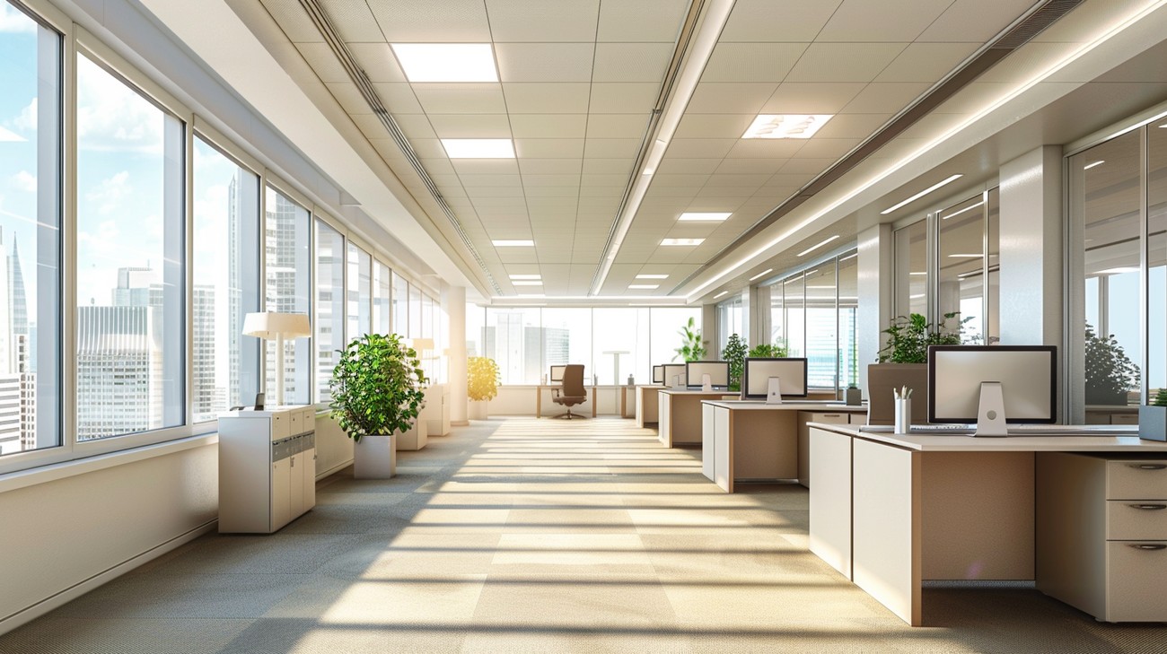 office lighting retrofit photo