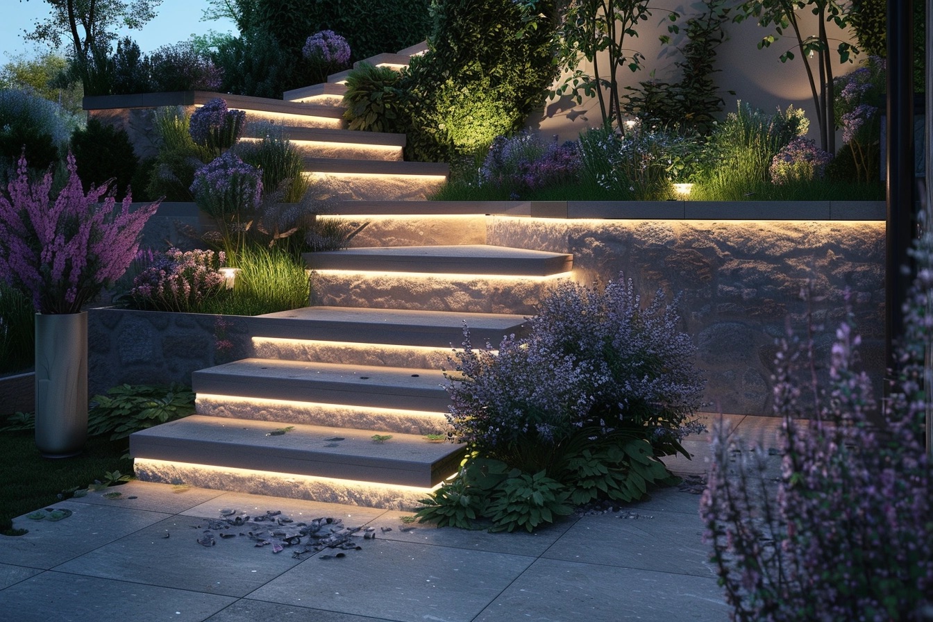 outdoor stair lights