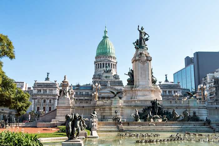 Argentina-Buenos Aires Palacio del Congreso en la Plaza del Congreso de Buenos Aires