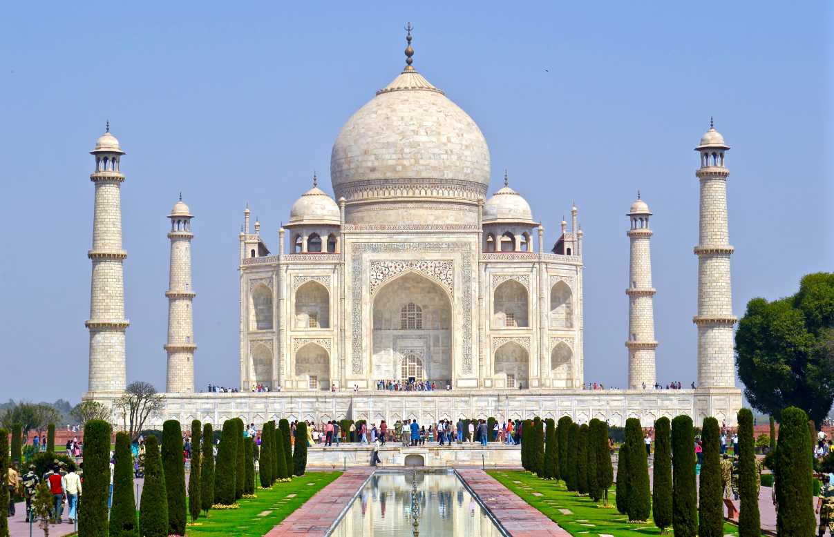 Taj Mahal en Agra en India