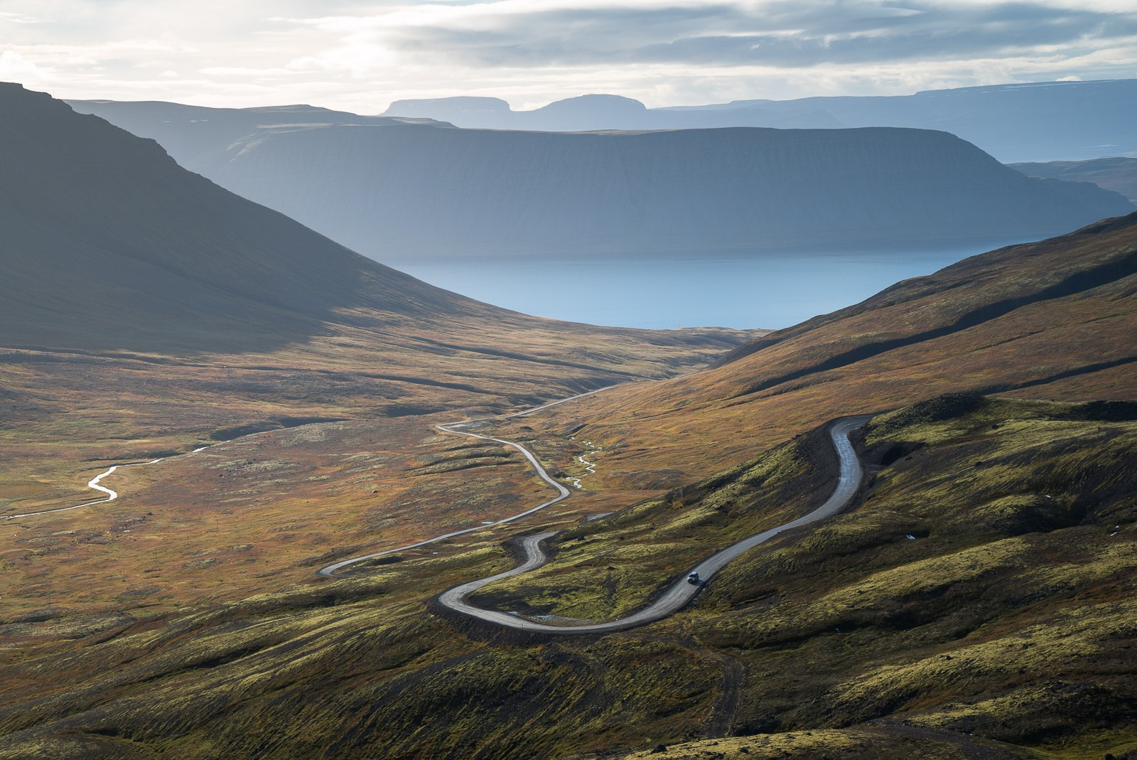 Fiordos del oeste en Islandia