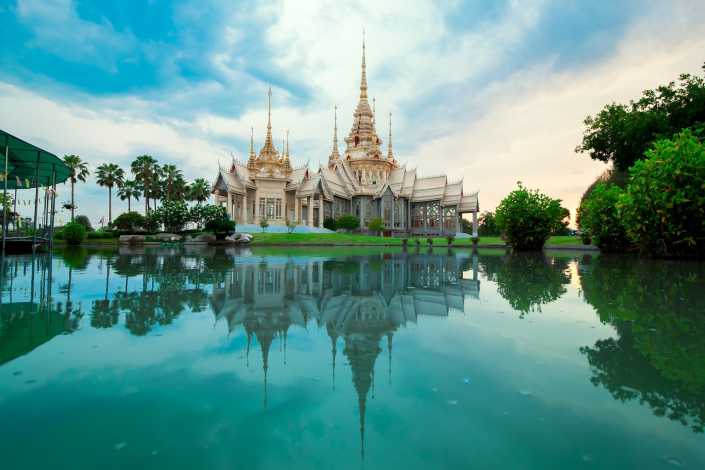 Templo en Chiang Rai en Tailandia
