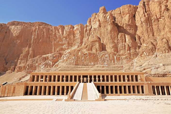 Templo en el Valle de los Reyes en Egipto