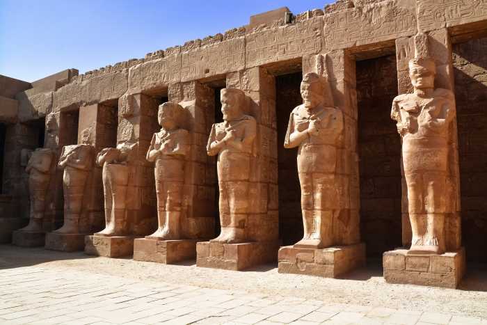Templo en Karnak en Egipto