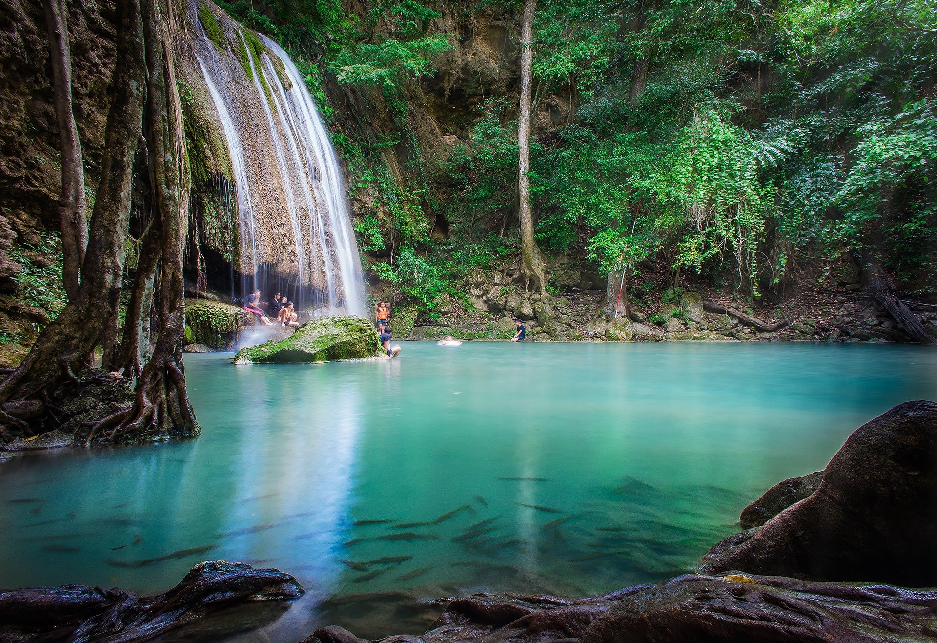 Parque Nacional Erawan en Tailandia