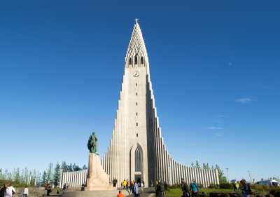 Hallgrímskirkja iglesia en Reikiavik Islandia