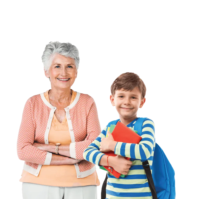 Grandmother-Schoolboy